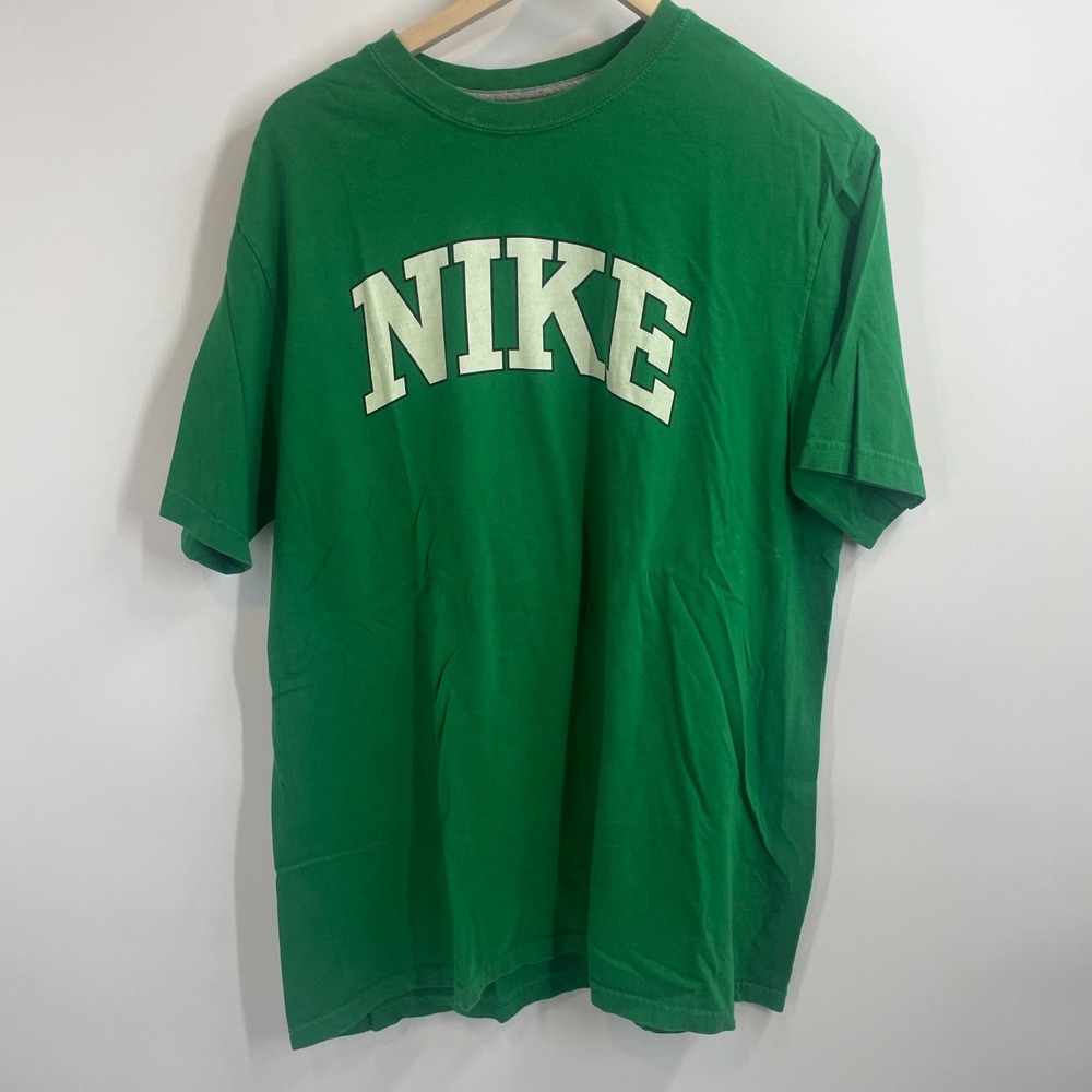 Vintage Nike Green Short Sleeve Crewneck Standard Fit T-Shirt Mens Size XL